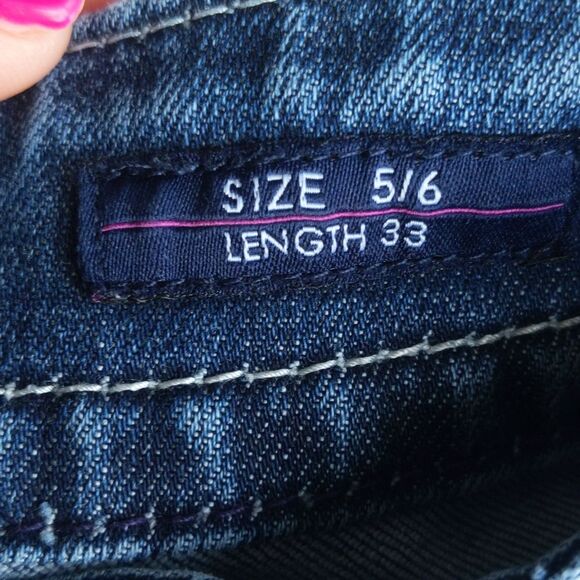 Vigoss The New York Slim Boot Bootcut jeans, white stitching, mid rise 5/6 - Picture 6 of 12